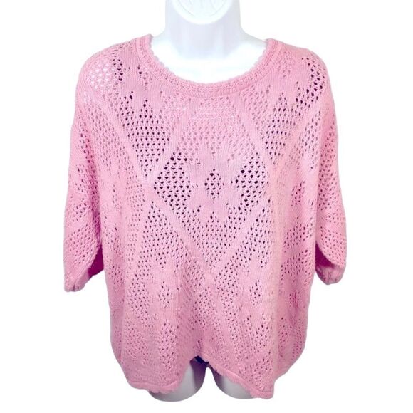 Chasing Heaven Vintage Hand Dyed Open Knit Sweater - Picture 5 of 5